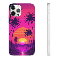 Neon Sunset & Palms Phone Case