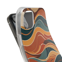 Abstract Autumn Leaves Waves Phone Case