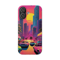 Neon Drive Sunset City Phone Case
