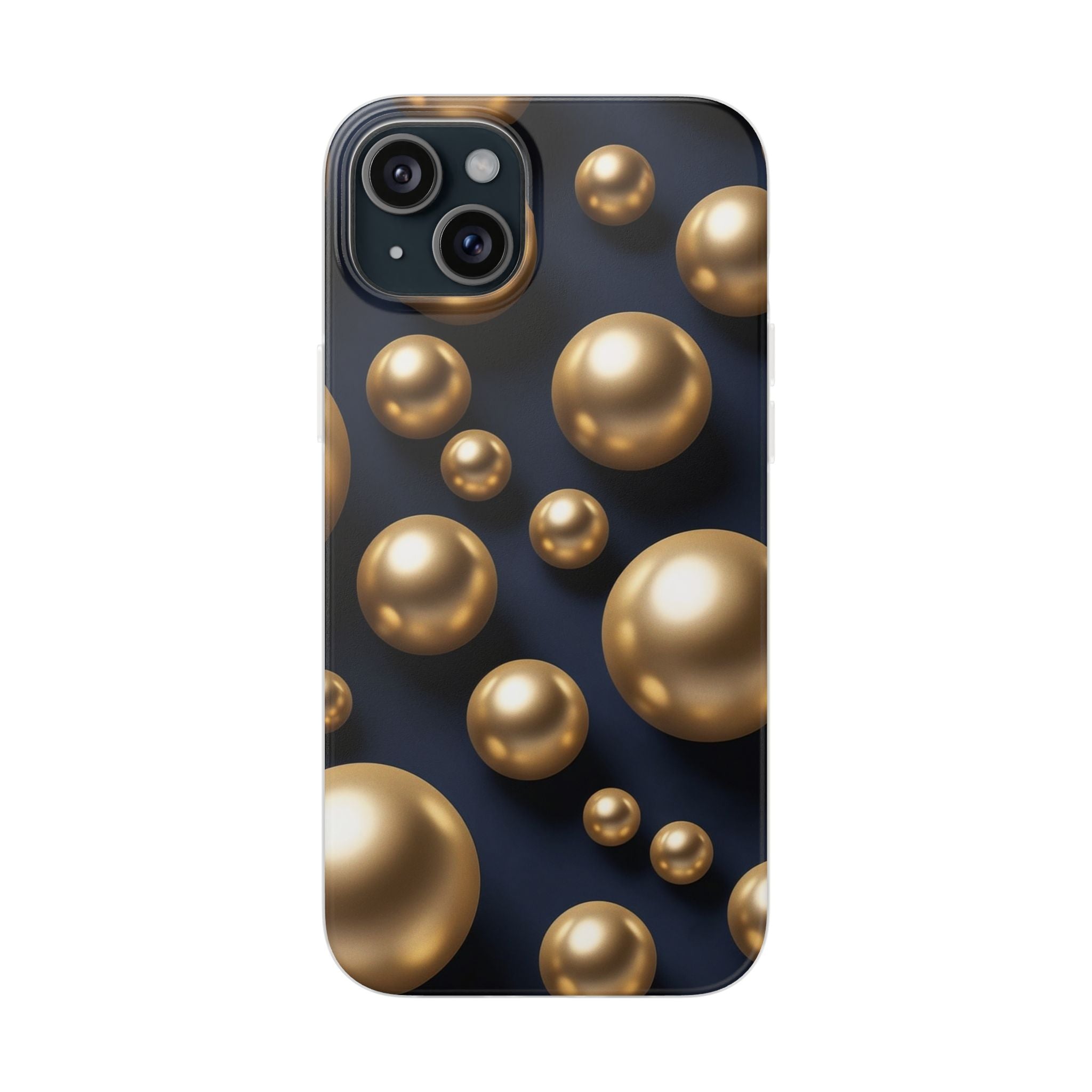 Gold Spheres Navy Case