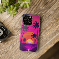 Neon Sunset & Palms Phone Case