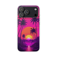 Neon Sunset & Palms Phone Case