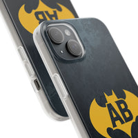 Personalised Bat Superhero Phone Case - Custom Initials Design