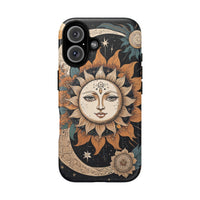Boho Celestial Sun & Moon Matte iPhone Case - Shockproof MagSafe® Compatible