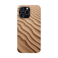 Golden Sand Ripple Pattern Phone Case - Minimal Beach Texture Design