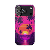 Neon Sunset & Palms Phone Case