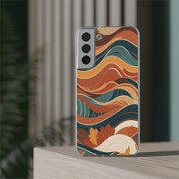 Abstract Autumn Leaves Waves Phone Case