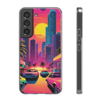 Neon Drive Sunset City Phone Case