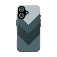Midnight Chevron iPhone Case - Luxury Shockproof MagSafe® Tough Cover