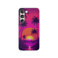 Neon Sunset & Palms Phone Case