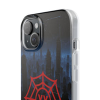 Personalised Spider Superhero Phone Case - Custom Initials Emblem