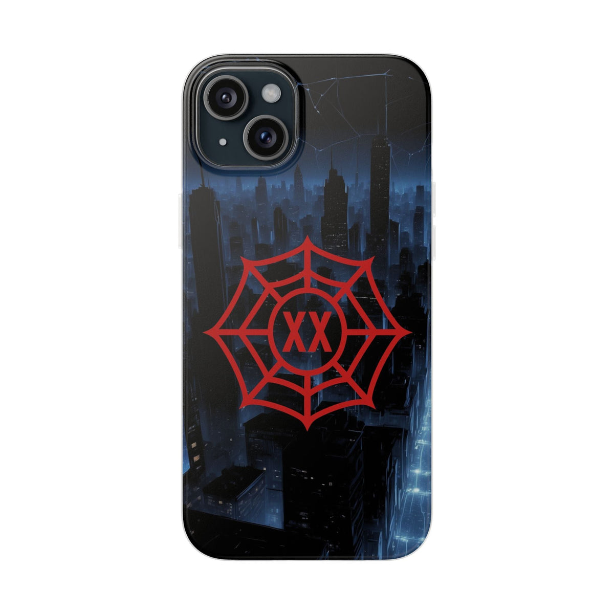 Personalised Spider Superhero Phone Case - Custom Initials Emblem