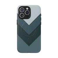 Midnight Chevron iPhone Case - Luxury Shockproof MagSafe® Tough Cover