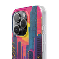 Neon Drive Sunset City Phone Case