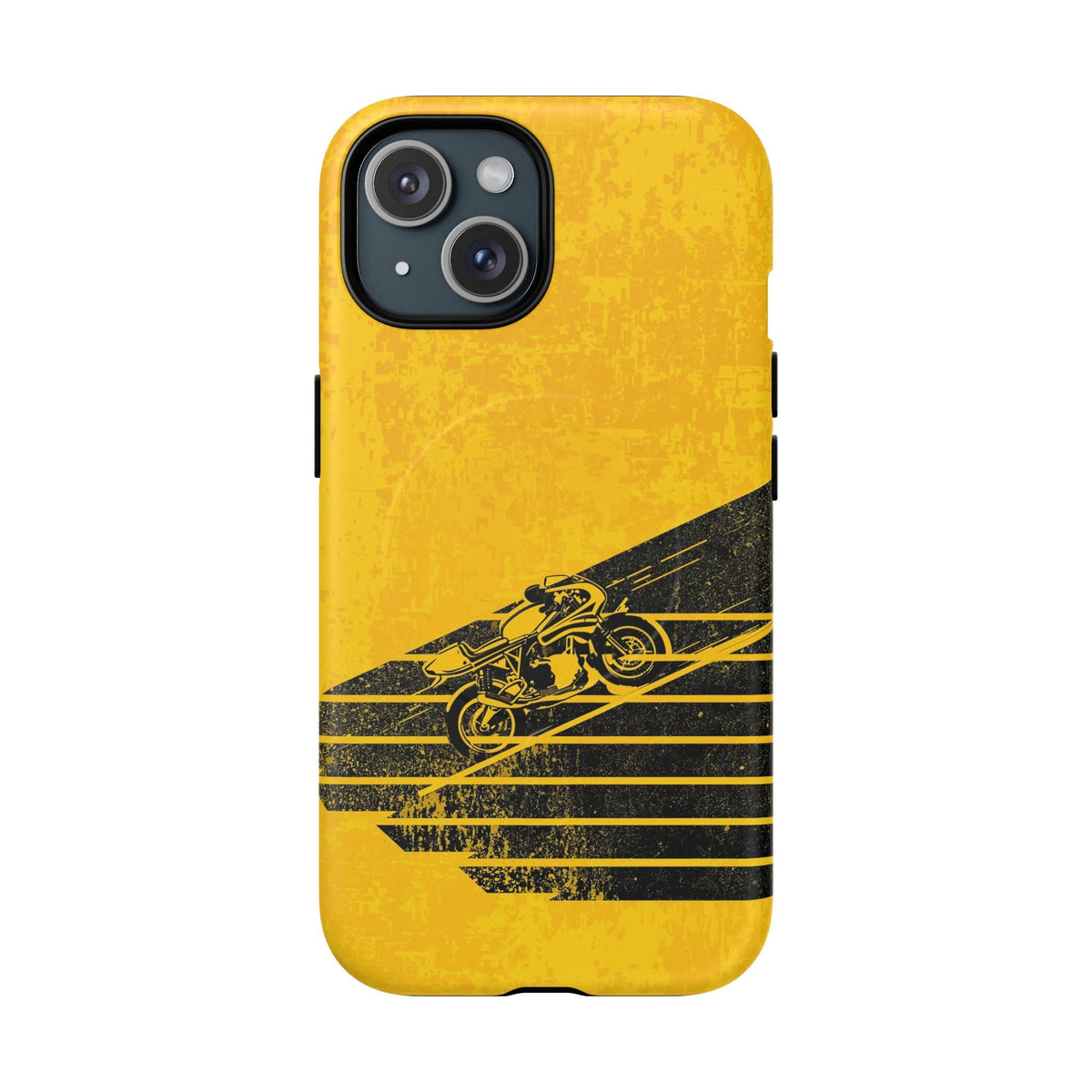 Motorbike Rider Matte iPhone Case - Shockproof MagSafe® Compatible Cover