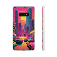 Neon Drive Sunset City Phone Case
