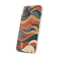 Abstract Autumn Leaves Waves Phone Case