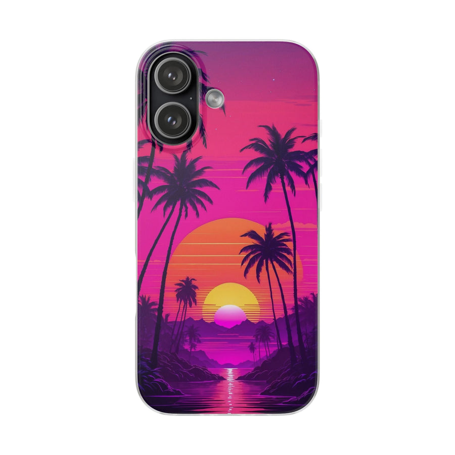 Neon Sunset & Palms Phone Case