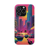 Neon Drive Sunset City Phone Case