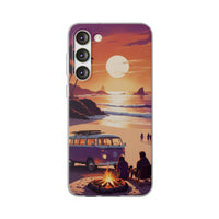 Beach Bonfire Sunset Phone Case