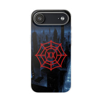 Personalised Spider Superhero Phone Case - Custom Initials Emblem