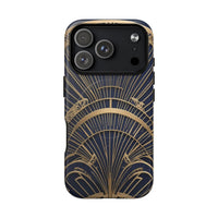 Art Deco Gold Fan iPhone Case - Great Gatsby Vintage Glamour, Shockproof MagSafe® Compatible