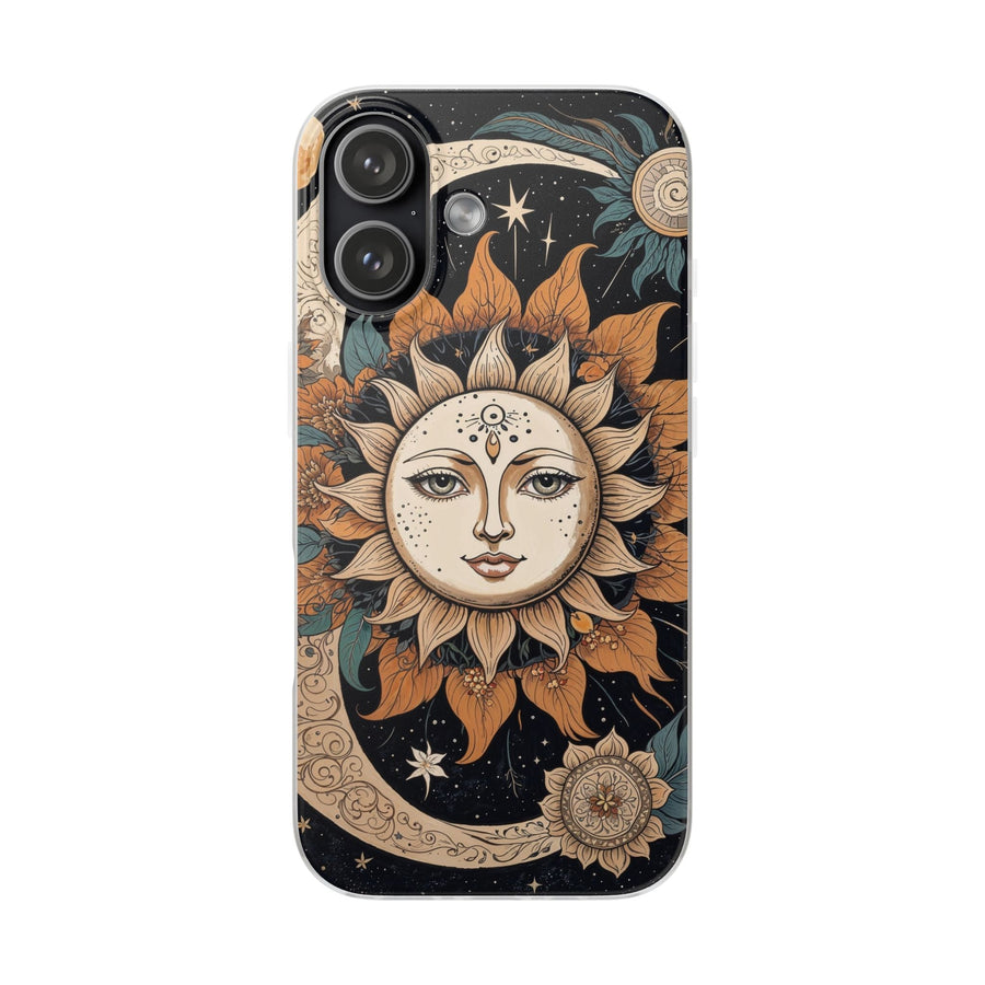 Celestial Sun & Moon Phone Case Cosmic Boho