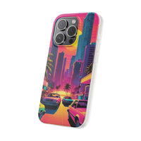 Neon Drive Sunset City Phone Case