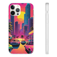 Neon Drive Sunset City Phone Case