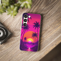 Neon Sunset & Palms Phone Case