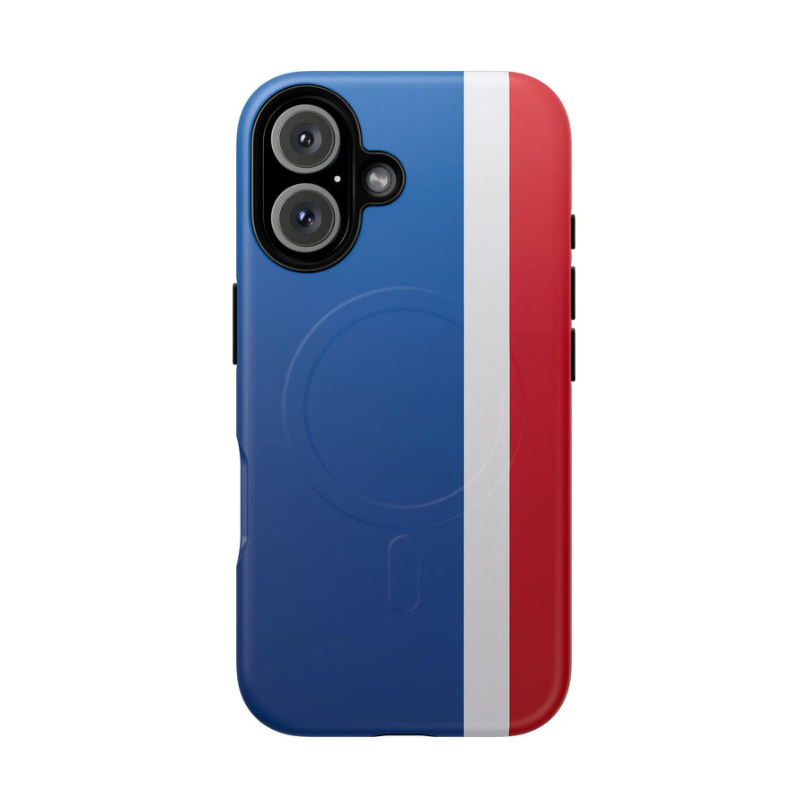 Tricolour Line iPhone Case - Luxury Shockproof MagSafe® Tough Cover