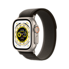 Apple - Apple Watch Ultra (Titanium, Cellular, 49mm) - Titanium Case w/ Black/ Gray Trail Band -GPS + Cellular -Excellent | 12-Month Guarantee - Premier Max Tech -