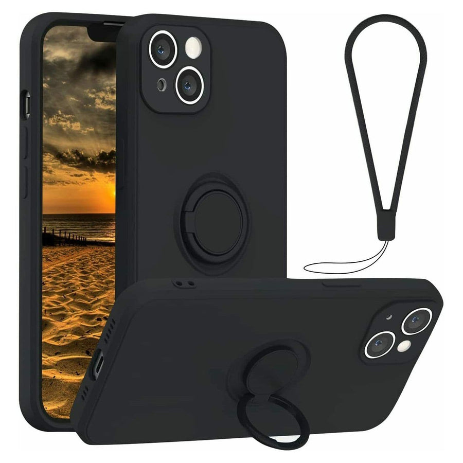 iPhone Silicone Ring Holder Case Cover